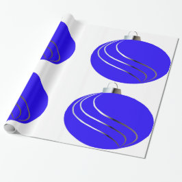 Blått och Silver-utsmyckningar Pappra Presentpapper