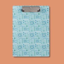 Blått och skalat kretskort Mönster