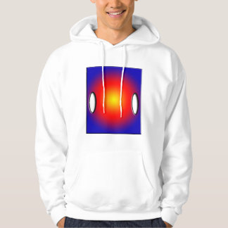 Blått och solnedgången t-Shirt-design Hoodie