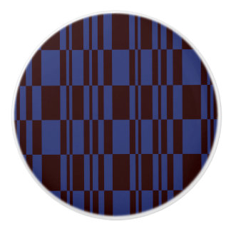 Blått och svart Abstrakt, Rand och låda Knopp