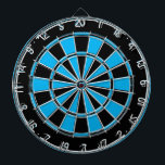 Blått och svart anpassningsbar färg darttavla<br><div class="desc">Dolt blått och svart anpassningsbar färg-ritbord. Vintagens ritbräda med kraftig design. Underbar för hem,  kontor,  party,  människogrotta,  pub,  pub,  restaurang osv. Färg kan ändras.</div>