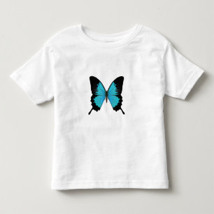 Blått och svart fjäril, ursprungligt Färg Tee Shirt