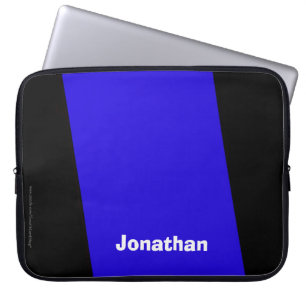 Blått och svart för bärbar datordatorsleeve laptop fodral