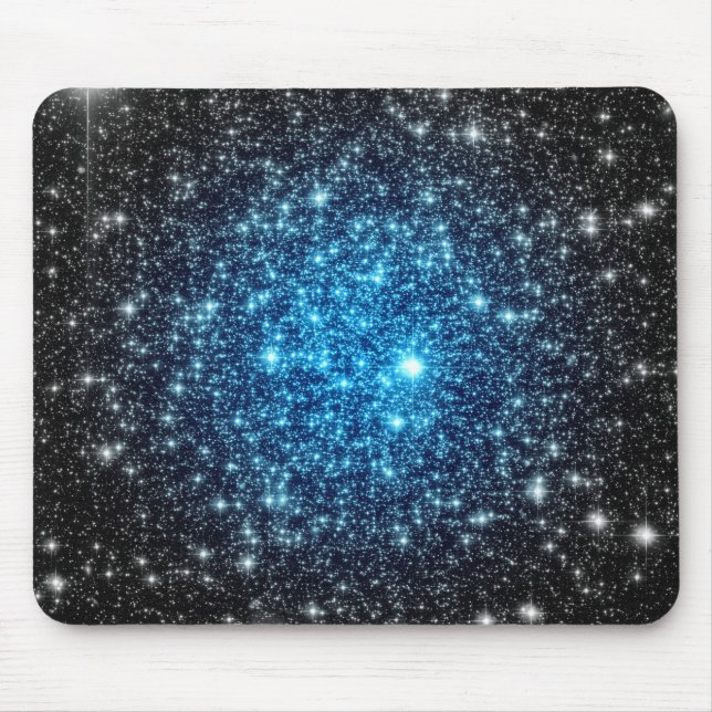 Blått och svart Galaxy Musmatta (Framsidan)