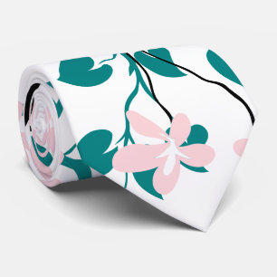 blått och svart gren, blommor av rosa slips