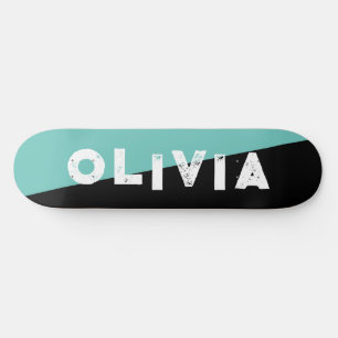 Blått och svart skateboard-återspaltning mini skateboard bräda 18,5 cm