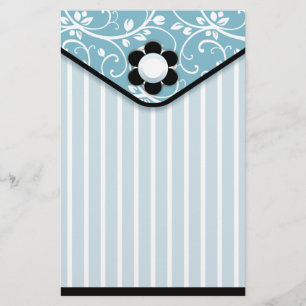 Blått- och svartkopplingbrevpapper brevpapper