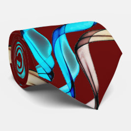 Blått och Tan Banners på Burgundy Slips