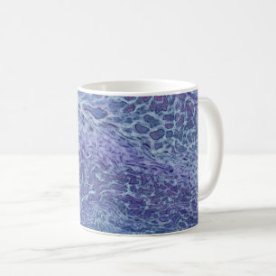 Blått och violett Abstrakt - Fluid Art Kaffemugg