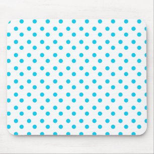 Blått och vit pricker Mousepad Musmatta