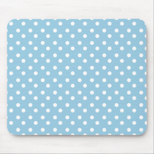 Blått och vit pricker Mousepad Musmatta