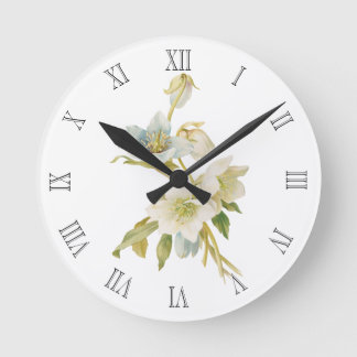 Blått- och vithellebores rund klocka