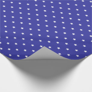 Blått- och vitstjärnamönster presentpapper