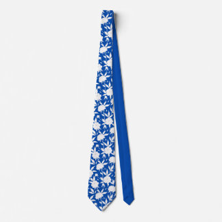 Blått och vitt Blommönster Marskalkar Bröllop Slips