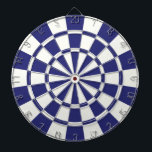 Blått och vitt darttavla<br><div class="desc">Blått och vitt kartong</div>