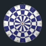 Blått och vitt darttavla<br><div class="desc">Blått och vitt kartong</div>