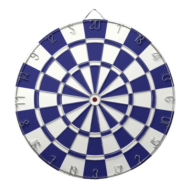 Blått och vitt darttavla (Framsidan)
