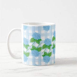Blått och vitt farmaceutiskt Hydrangea Mugg
