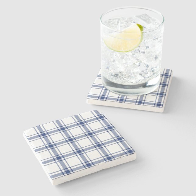 Blått och vitt nautiskt centrum stenunderlägg (Sidan)