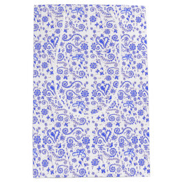 Blått och vitt pippresentkort