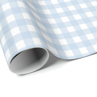 Blått och Vitt Rutigt Presentpapper