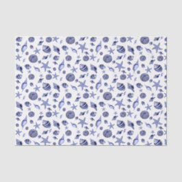 Blått och vitt segelpapper