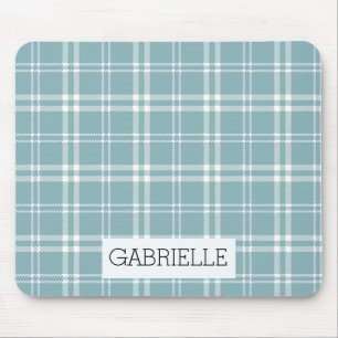 Blått och vitt skägg musmatta