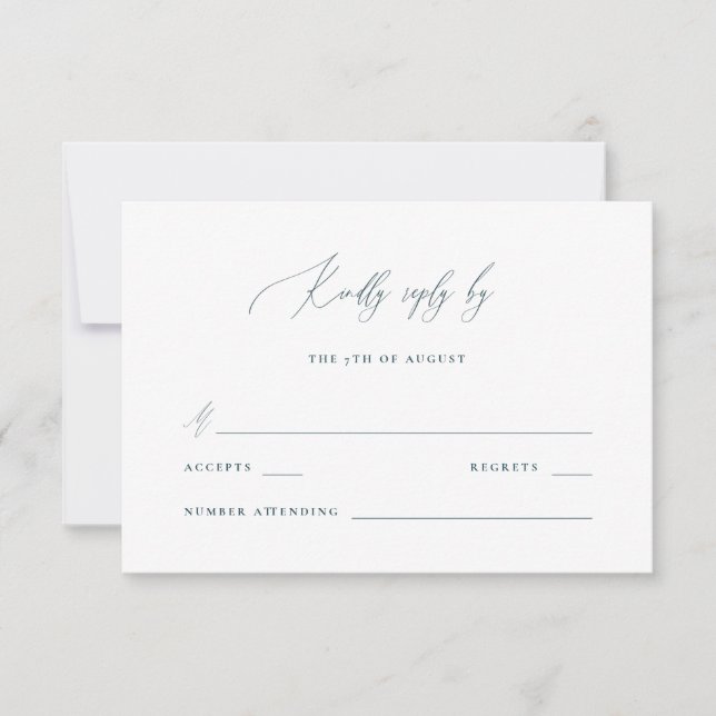 Blått och vitt svar på Osa av kalligrafi (Framsida)