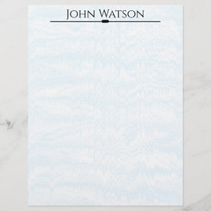 Blått och vitt täckt Chevron Letterhead Brevhuvud