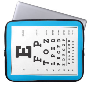 Blått Öga-diagram laptop sleeve
