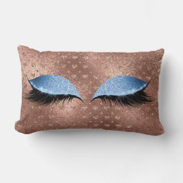 Blått Ögon, Glitter Makeup-streck, hjärdar Lumbarkudde