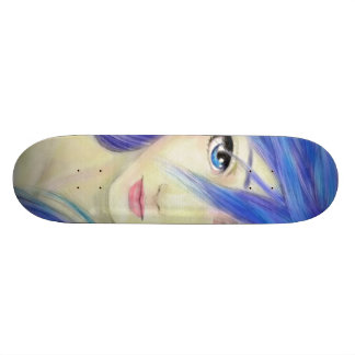 Blått Ögon-meddelande Skateboard Bräda 19,5 Cm