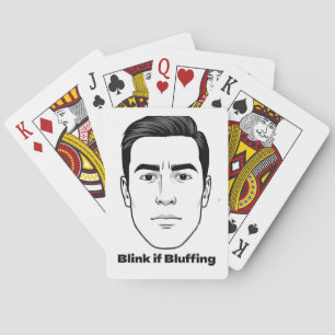 Blått om blåvita uppspelningskort casinokort