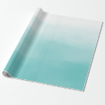 Blått Ombre Presentpapper<br><div class="desc">Featuring watercolor ombre pattern in blue.</div>
