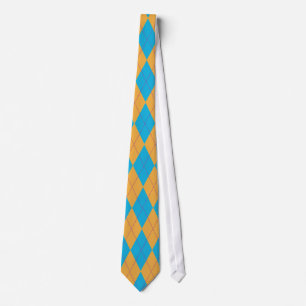 Blått & orange Argyle Slips