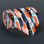 Blått Orange Brushstrokes Abstrakt Mönster Slips<br><div class="desc">Lägg till en pulserande stänk i färg till din garderoba med den blå Orangen Brushstrokes Abstrakt Mönster Neck Tie. Den här djärva och konstnärliga designen blandar blått och orange i ett inkapslat penseldrag mönster, skapar den som tillbehör till perfekten för en bröllop, affärshändelse eller till och med en arbetsdag för...</div>