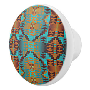 Blått Orange i Teal Aqua Knopp