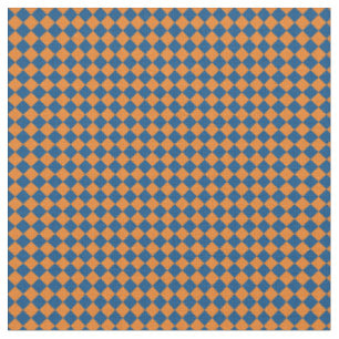 Blått- & orangeHarlequin Tyg