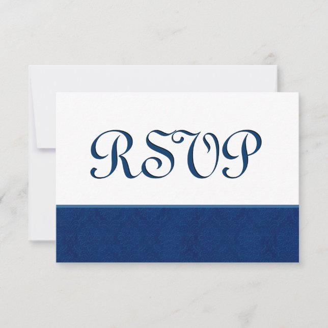Blått OSA Damask Wedding C108 (Framsida)