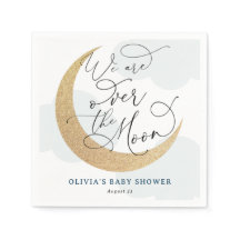 Blått över Måne babyduschen