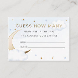 Blått över månen Gissa hur många godis kort