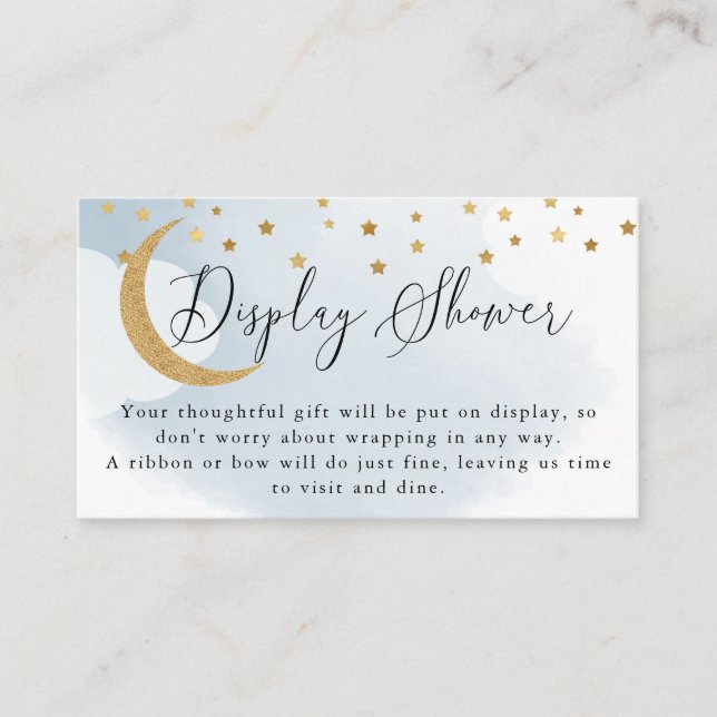 Blått över Visningen i Måne Tilläggskort (Framsida)