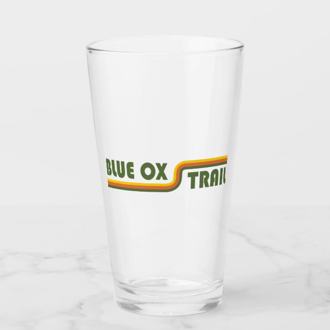 Blått Ox-spår Glaskopp (Framsida)