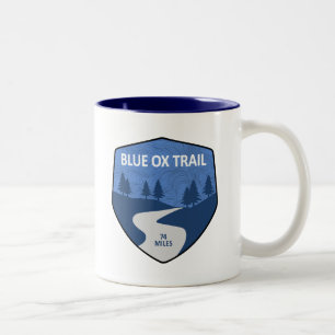 Blått Ox-spår Två-Tonad Mugg