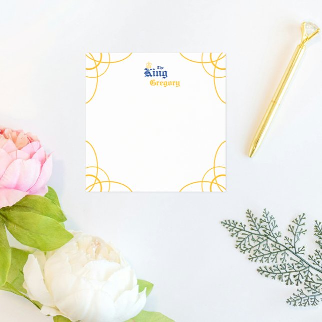 Blått på Kung-kvadratnoterna Post-it Block (Skapare uppladdad)