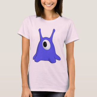 Blått på rosor t-shirt