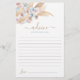 Blått pampas grass Råd för Mamma som ska få kort