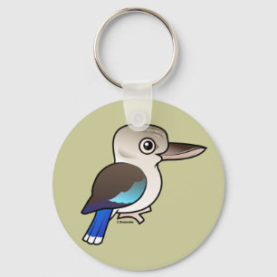 Blått-påskyndade Kookaburra Nyckelring