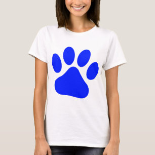 Blått Pawprint Tee