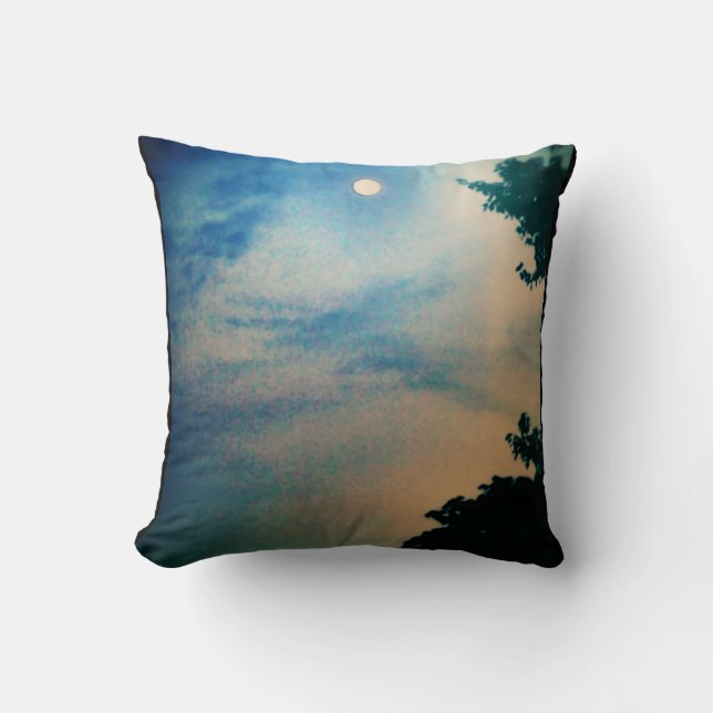 BLÅTT- & PERSIKAMÅNEHIMMEL KUDDER typ - baksida Kudde (Framsida)